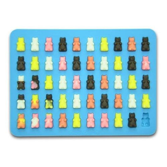Molde De Silicona Para 50 Mini Ositos Gomitas (estoykuku)