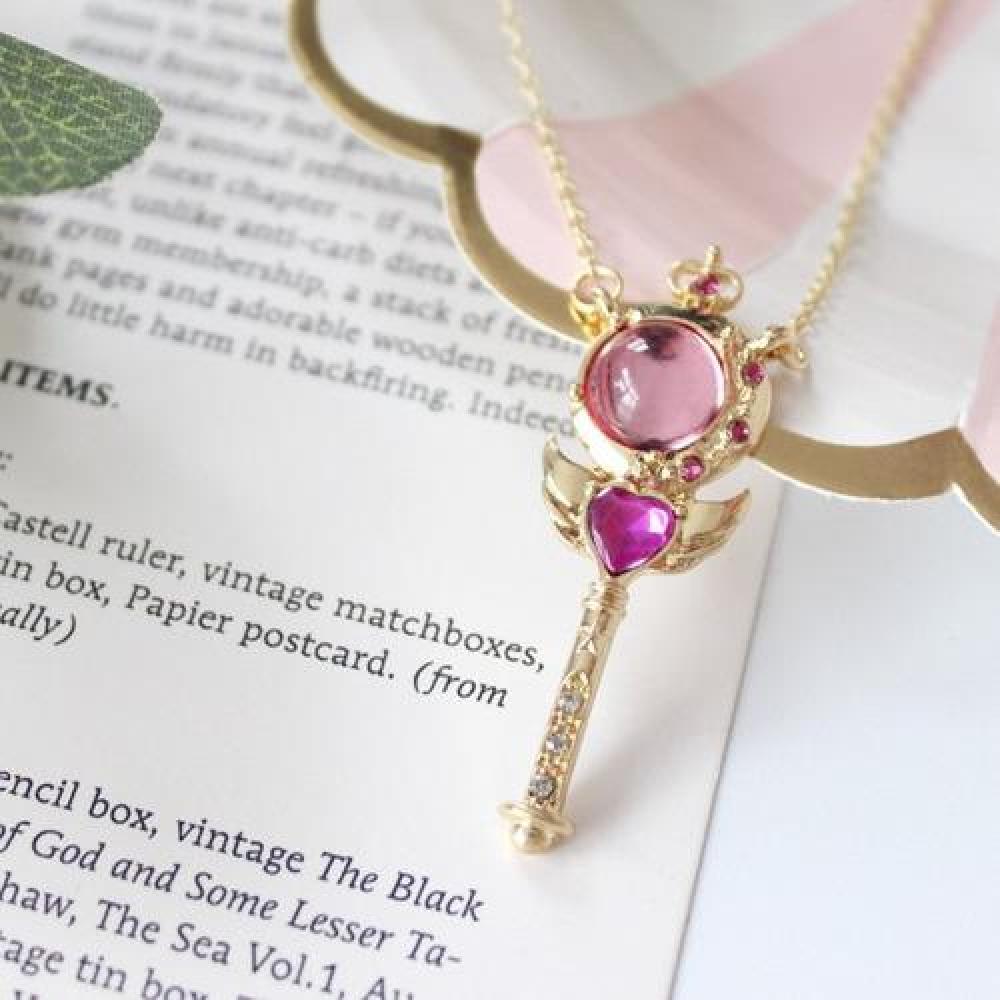 Collar Sailor Moon cetro lunar Cutie Moon rod