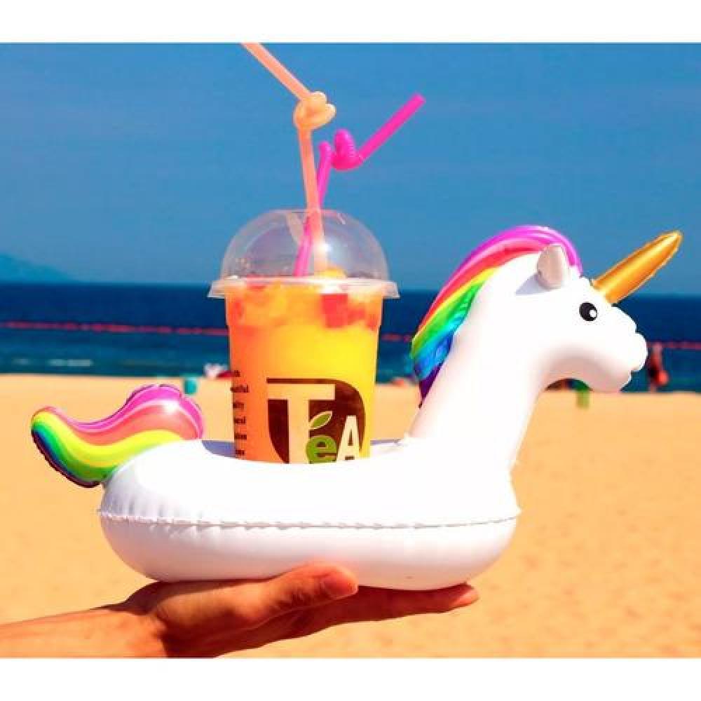 Flotador Portavasos Unicornio Pool Party