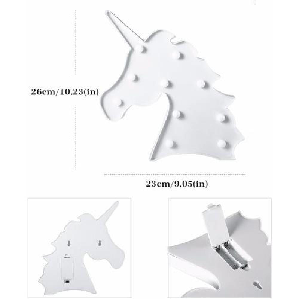 Lampara Unicornio Rosada Led Pilas Candy Bar (estoykuku)