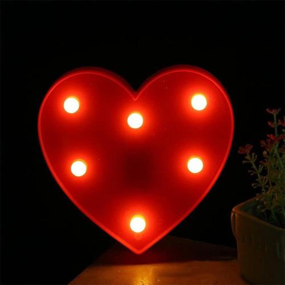 Lampara Led Corazones a Pilas Candy Bar Fiesta Niños