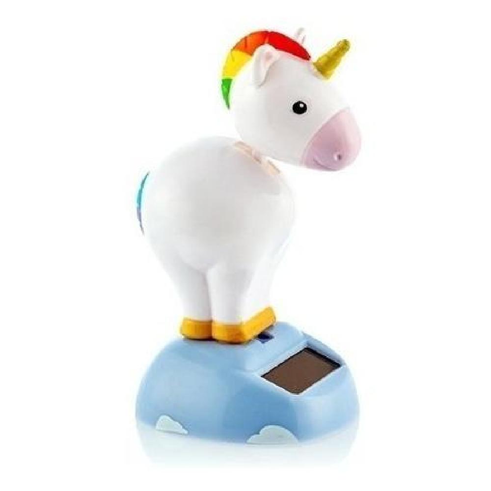 Juguete Solar Unicornio Bailarín Arcoiris Kawaii (estoykuku