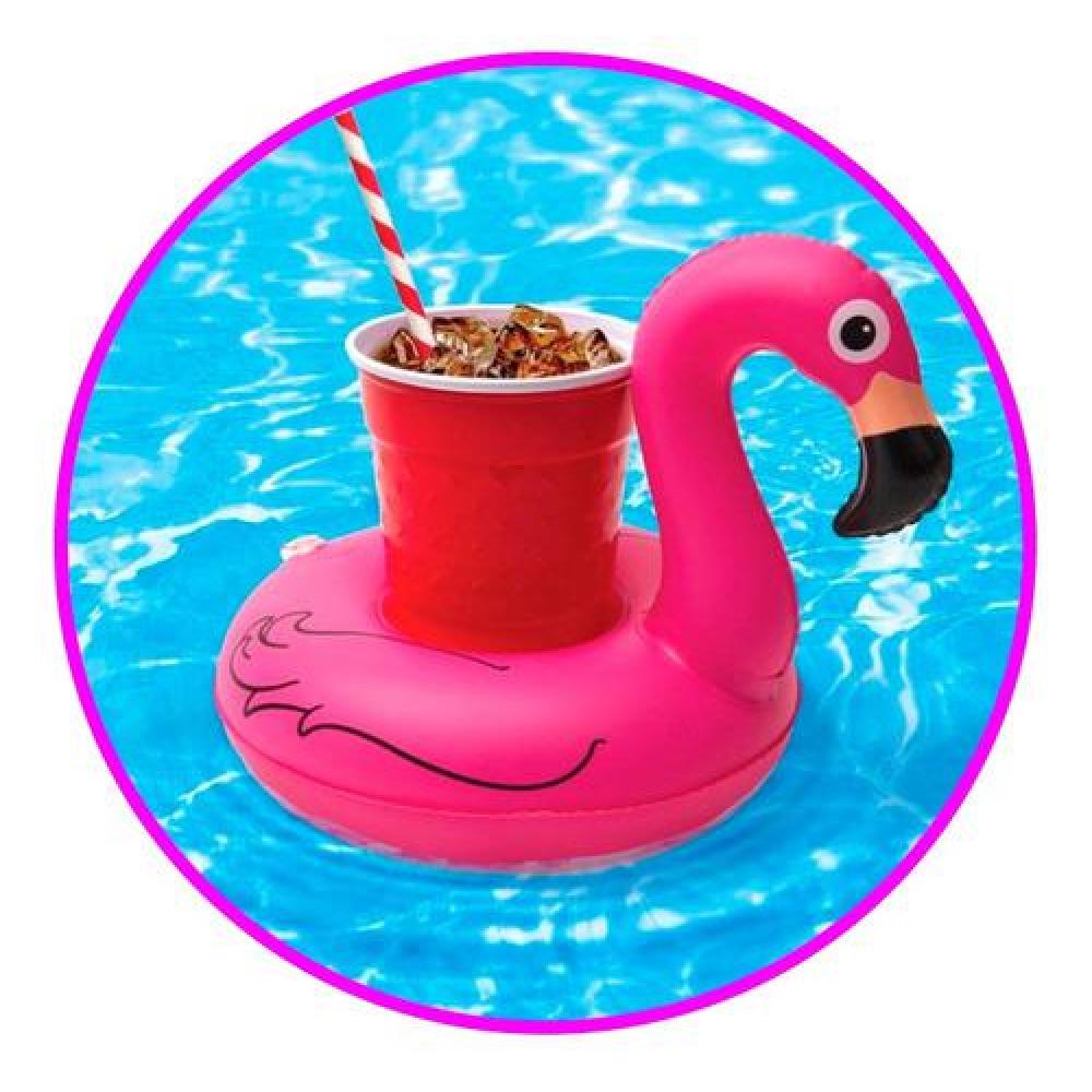 Flotador Flamenco Portavasos Pool Party Piscina