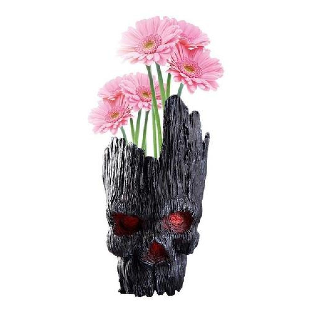 Macetero Lapicero Calavera Skull suculenta PVC Estoykuku
