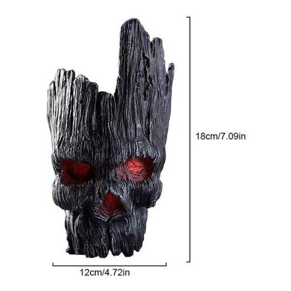 Macetero Lapicero Calavera Skull suculenta PVC Estoykuku