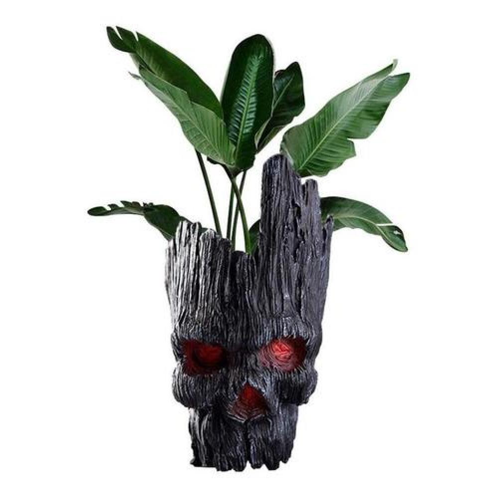 Macetero Lapicero Calavera Skull suculenta PVC Estoykuku