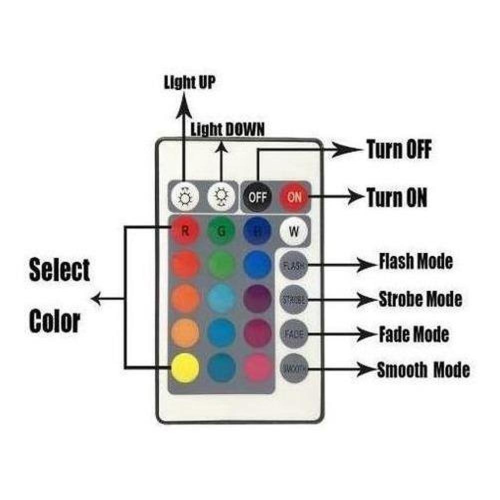 Lampara 3d Malefica 16 Colores Control Remoto