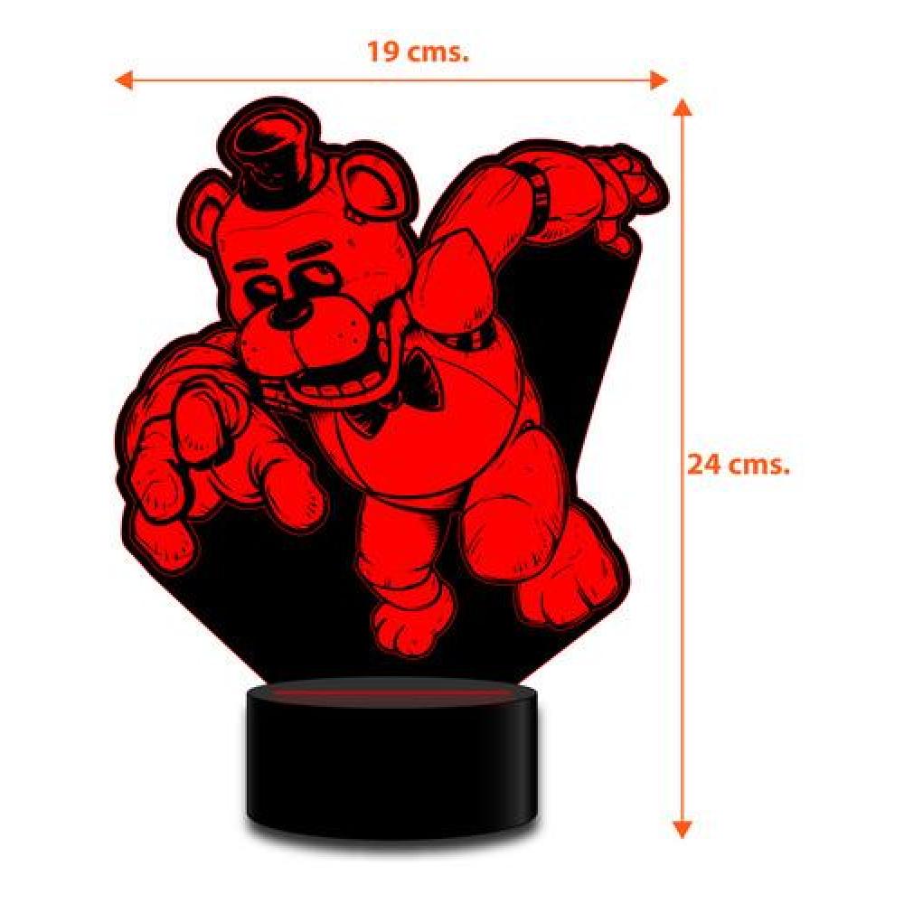 Lámpara 3d Control Remoto Five Nights At Freddy's Estoykuku