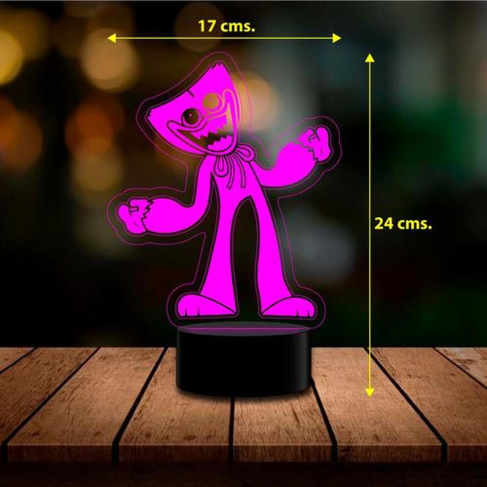 Lampara 3D Huggy Wuggy A control remoto 16 colores
