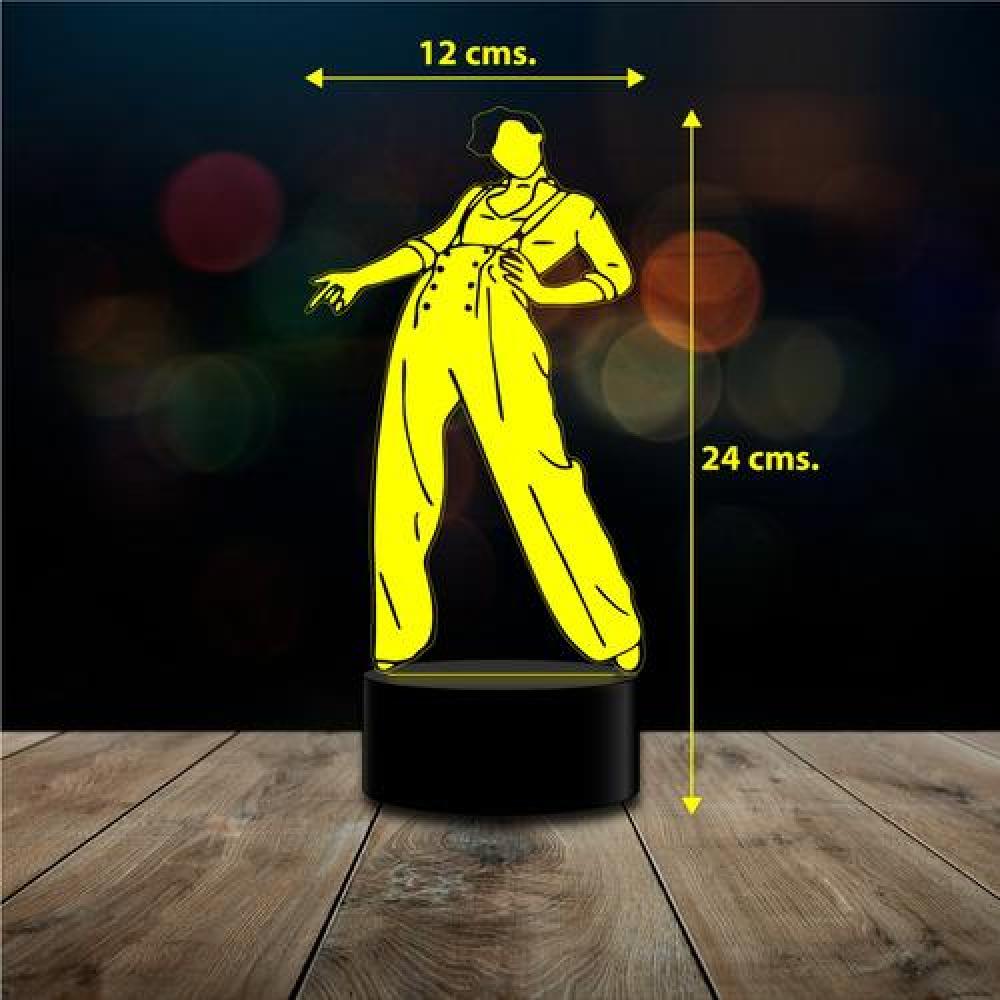 Lampara 3D Harry Styles cantante 16 colores control remoto