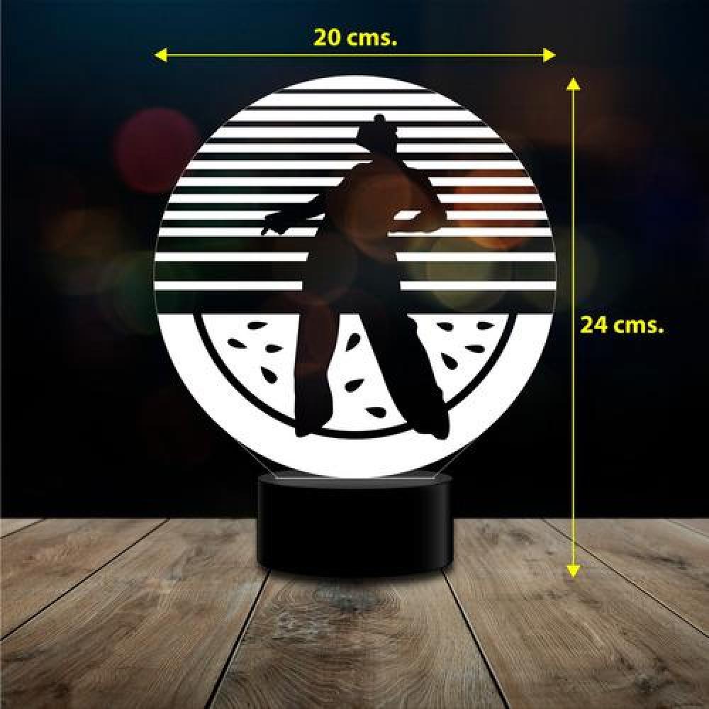 Lampara 3D Harry Styles 16 colores control remoto MOD D