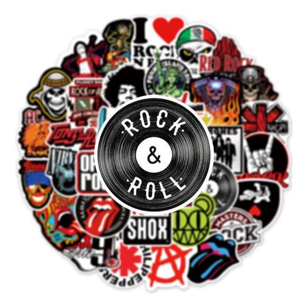 Set Stickers calcomonias rock and Roll bandas musicales