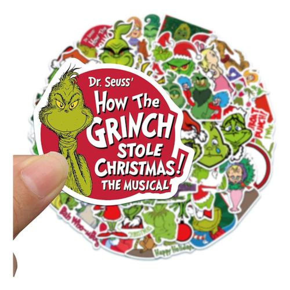 Set Stickers calcomonias el Grinch, odia navidad