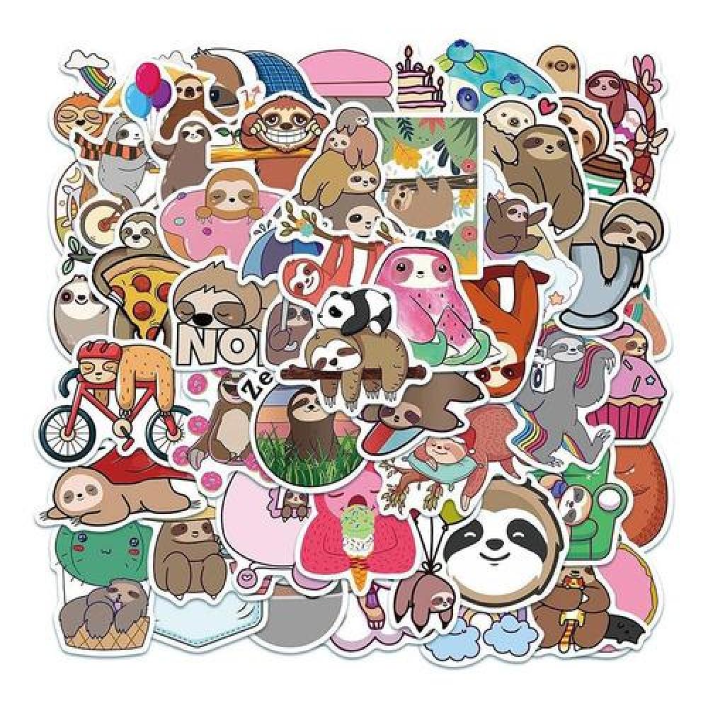 Pack 50 Sticker osos perezosos cute