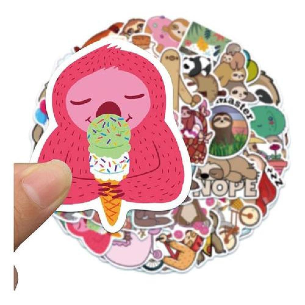 Pack 50 Sticker osos perezosos cute