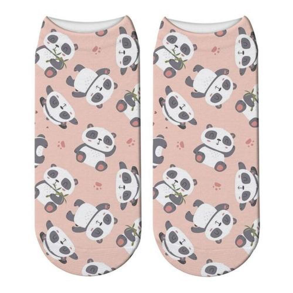 Calcetín tobilleras 3d Osos Panda Kawaii