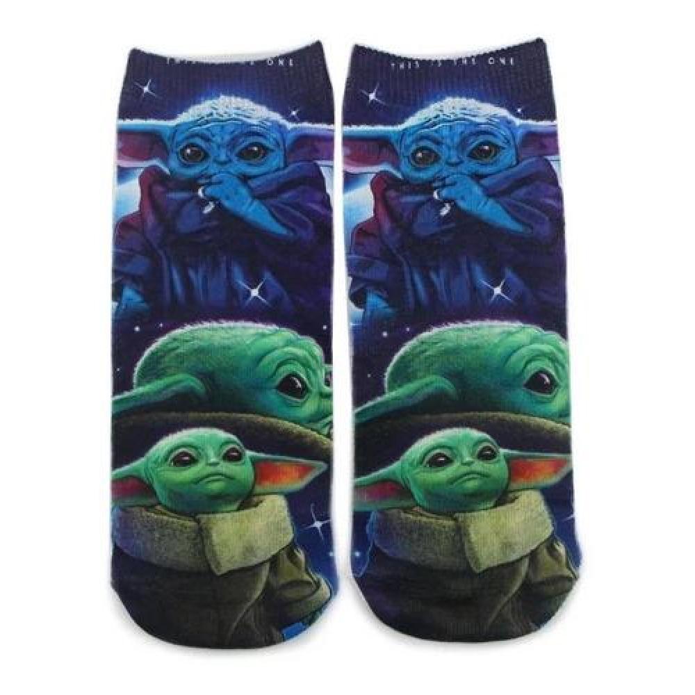 Calcetines Tobilleras 3d Baby Yoda kawaii