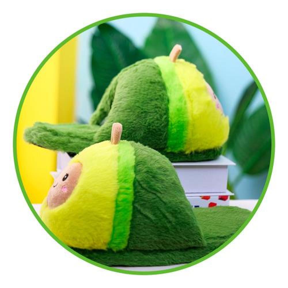 Pantuflas 3D Palta carita kawaii cute aguacate avocado
