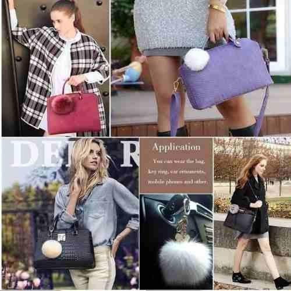 Llavero Pompom Unicornio Kawaii Moda Cartera