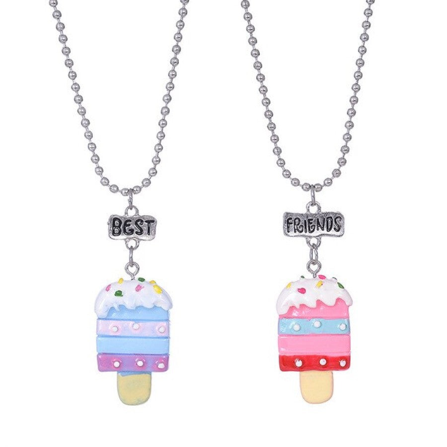 Collar Bff Cupcake Helado Comidas Mejores Amigos Best Friend