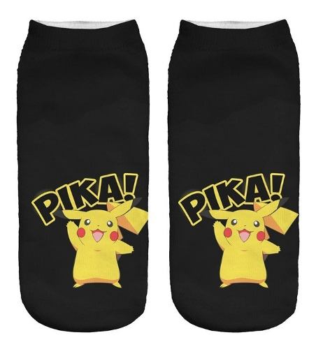 Calcetines 3d Soquetes Pokemon Pikachu Kawaii