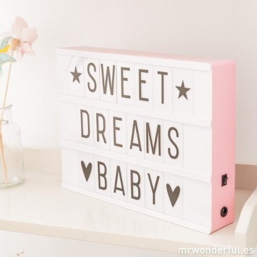 Mini Lightbox Caja De Luz Cine Colores + 90 Caracteres