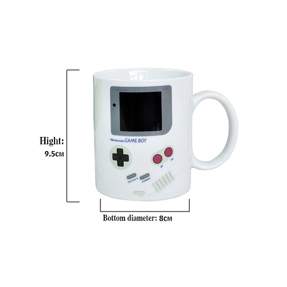 Taza Tazón Game Boy Cuadrada Cambia De Color Retro