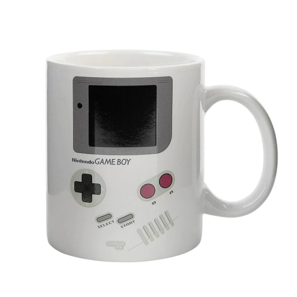 Taza Tazón Game Boy Cuadrada Cambia De Color Retro