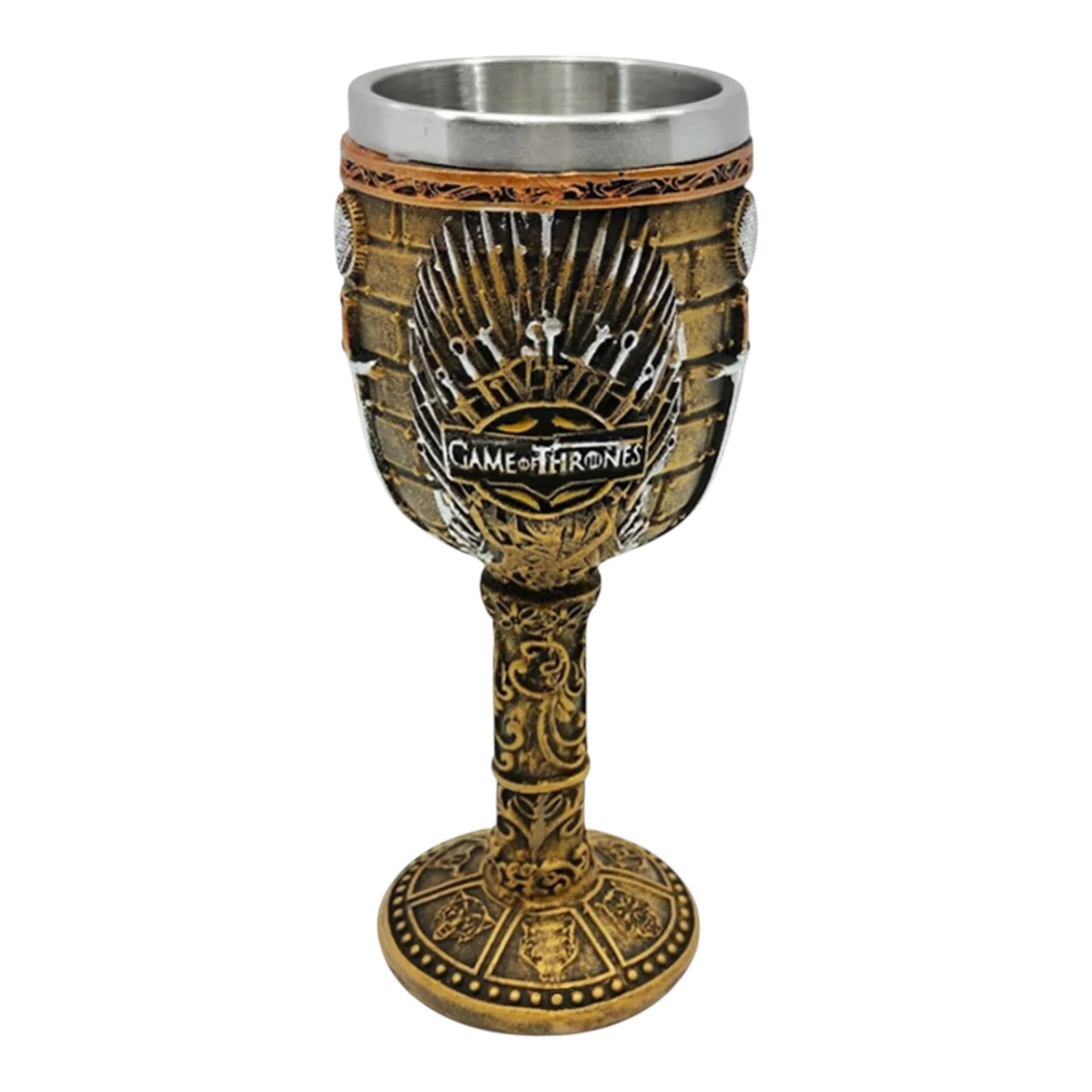 Copa Cáliz Resina Acero Game Of Thrones Iron Throne Dragones