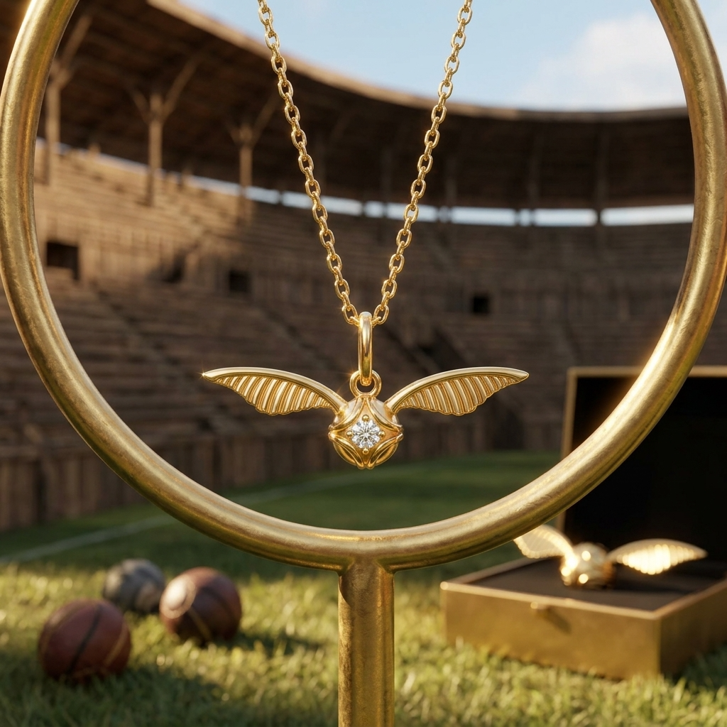 Collar Golden Snitch Sterling Harry Potter