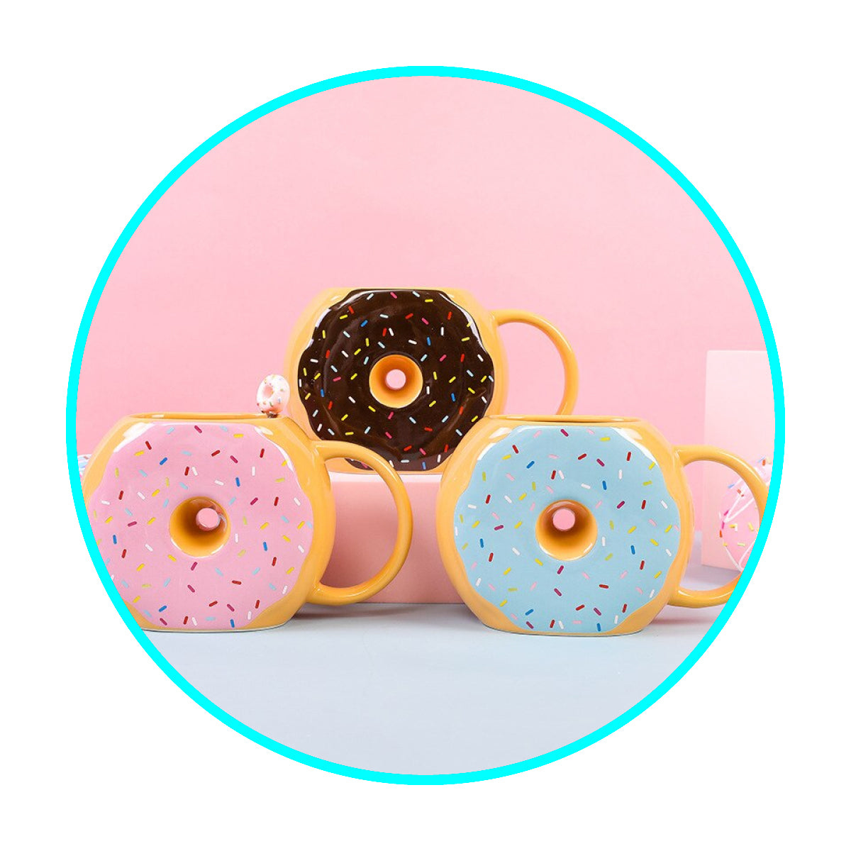 Taza Mug Donut Chocolate Cafe (estoykuku)