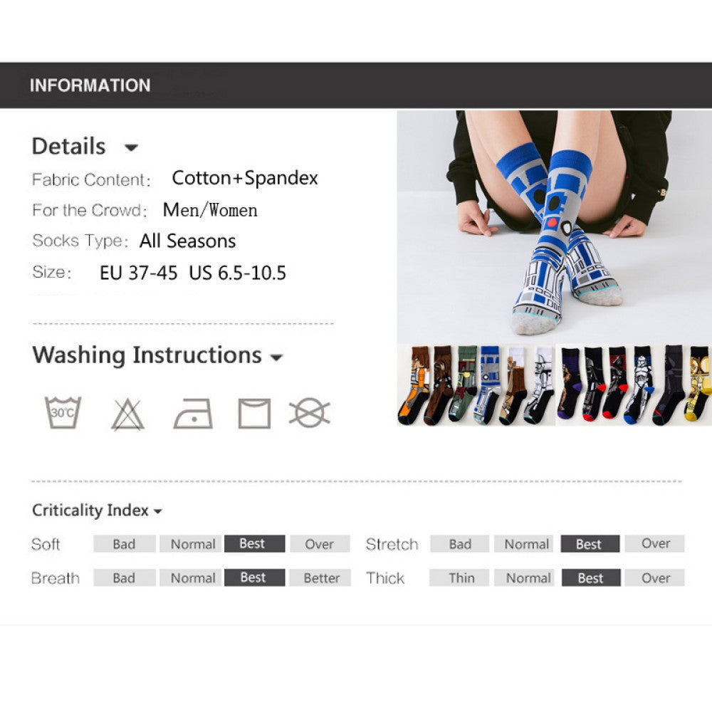 Calcetines De Star Wars Darth Vader, Stormtrooper, R2d2