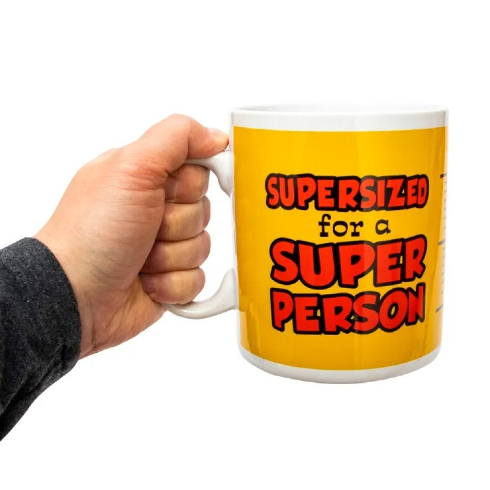 Tazón Mug Xl Gigante Supersized Super person 850 Ml