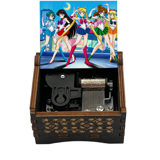Caja Musical negra Black Sailor Moon (estoykuku)