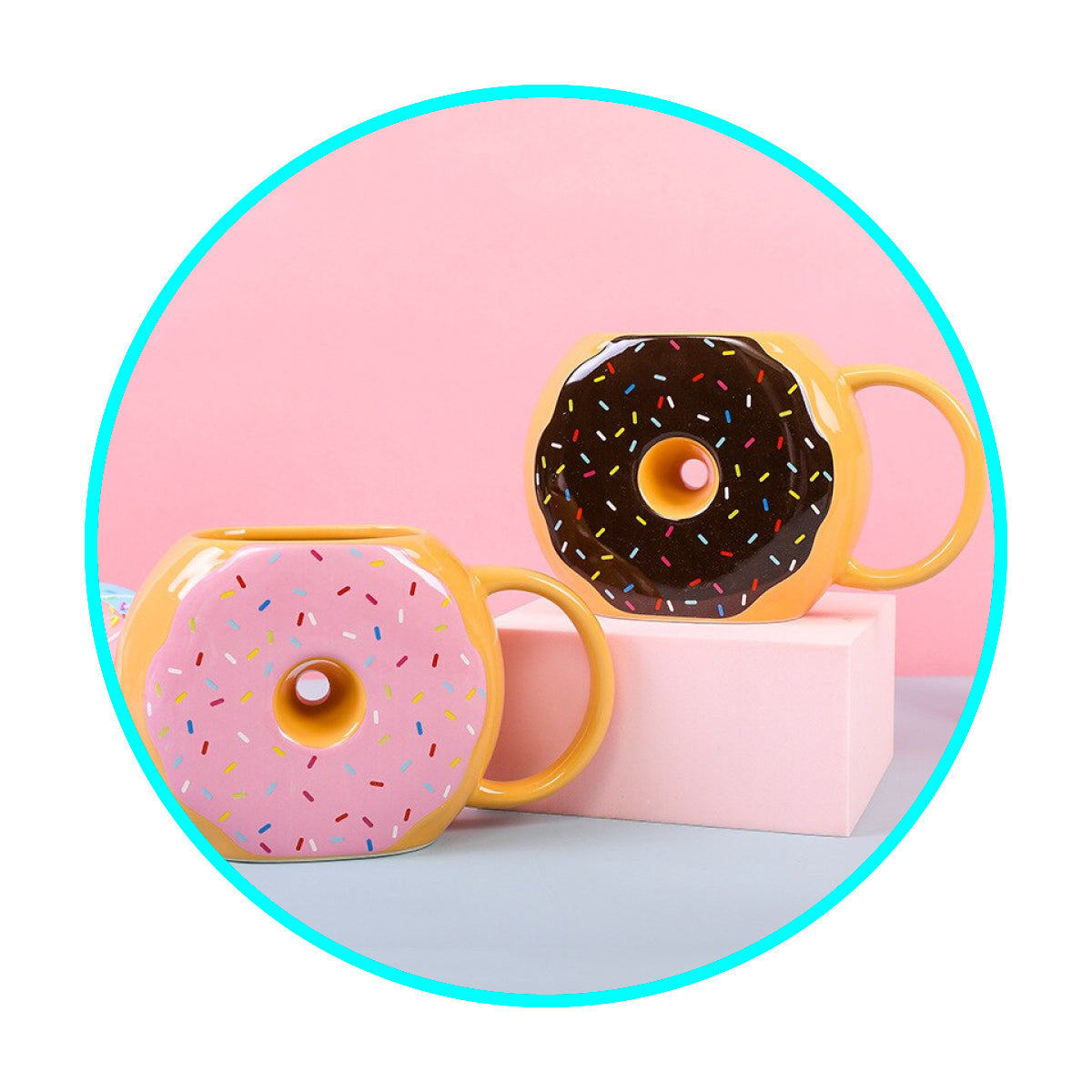 Taza Mug Donut Chocolate Cafe (estoykuku)