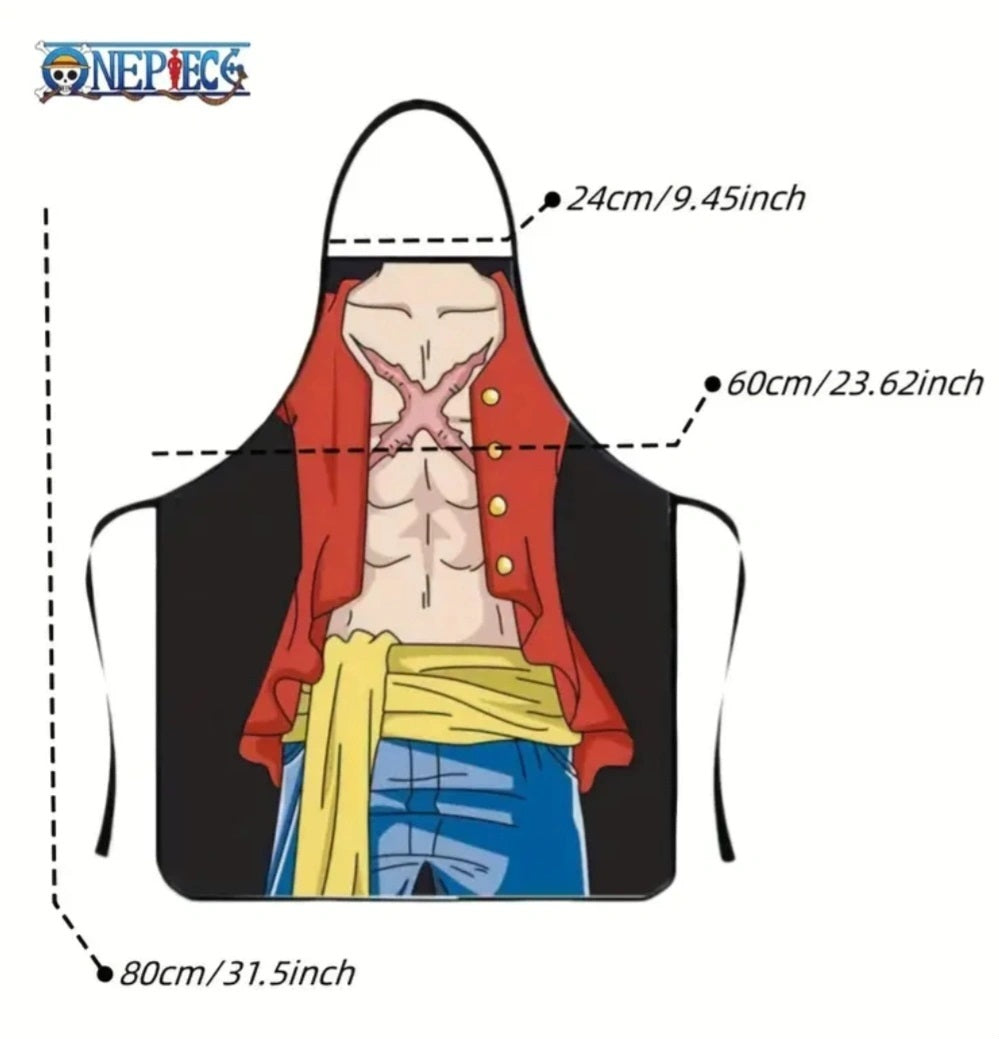 Delantal cocina divertidos One Piece anime
