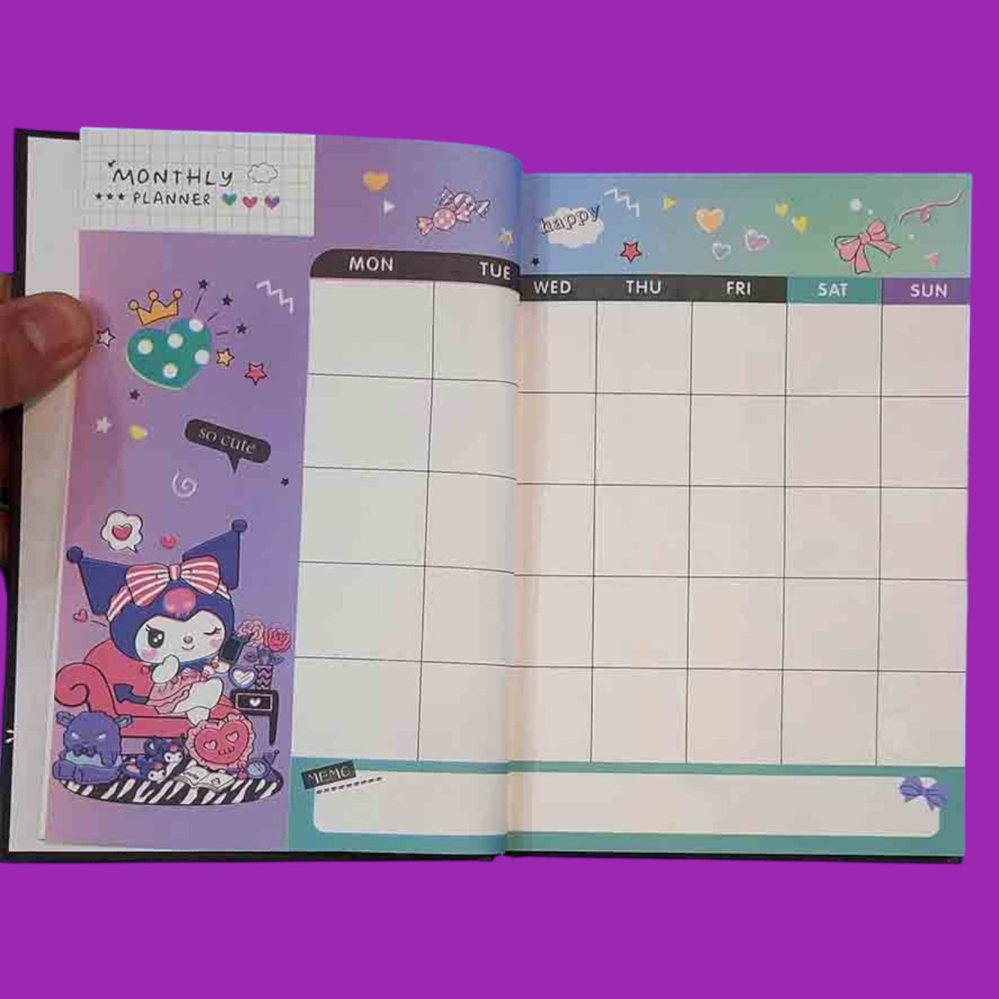 Cuaderno planner agenda Kuromy vintage my Melody