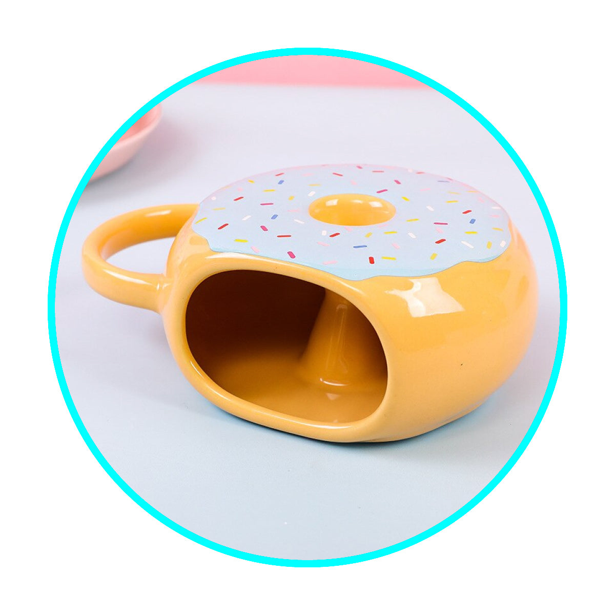Taza Mug Donut Chocolate Cafe (estoykuku)