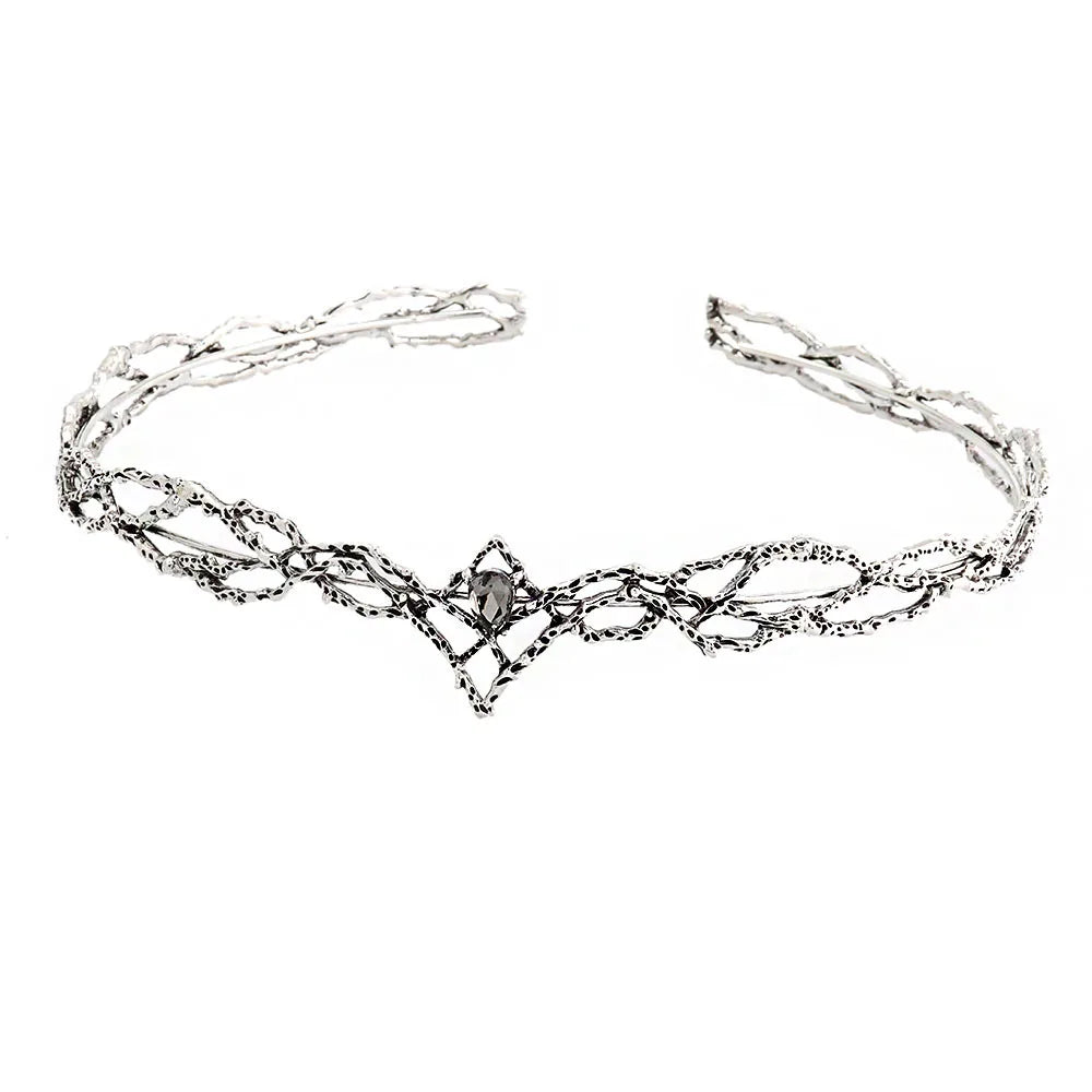 Diadema Tiara corona para cosplay elfos reyes medieval