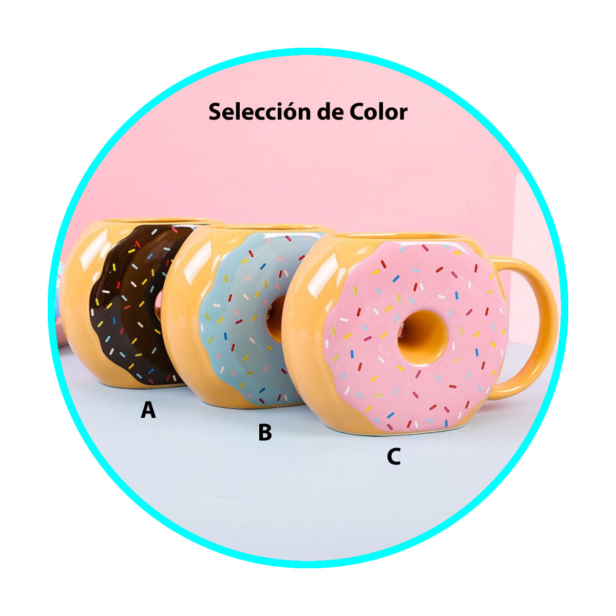 Taza Mug Donut Chocolate Cafe (estoykuku)
