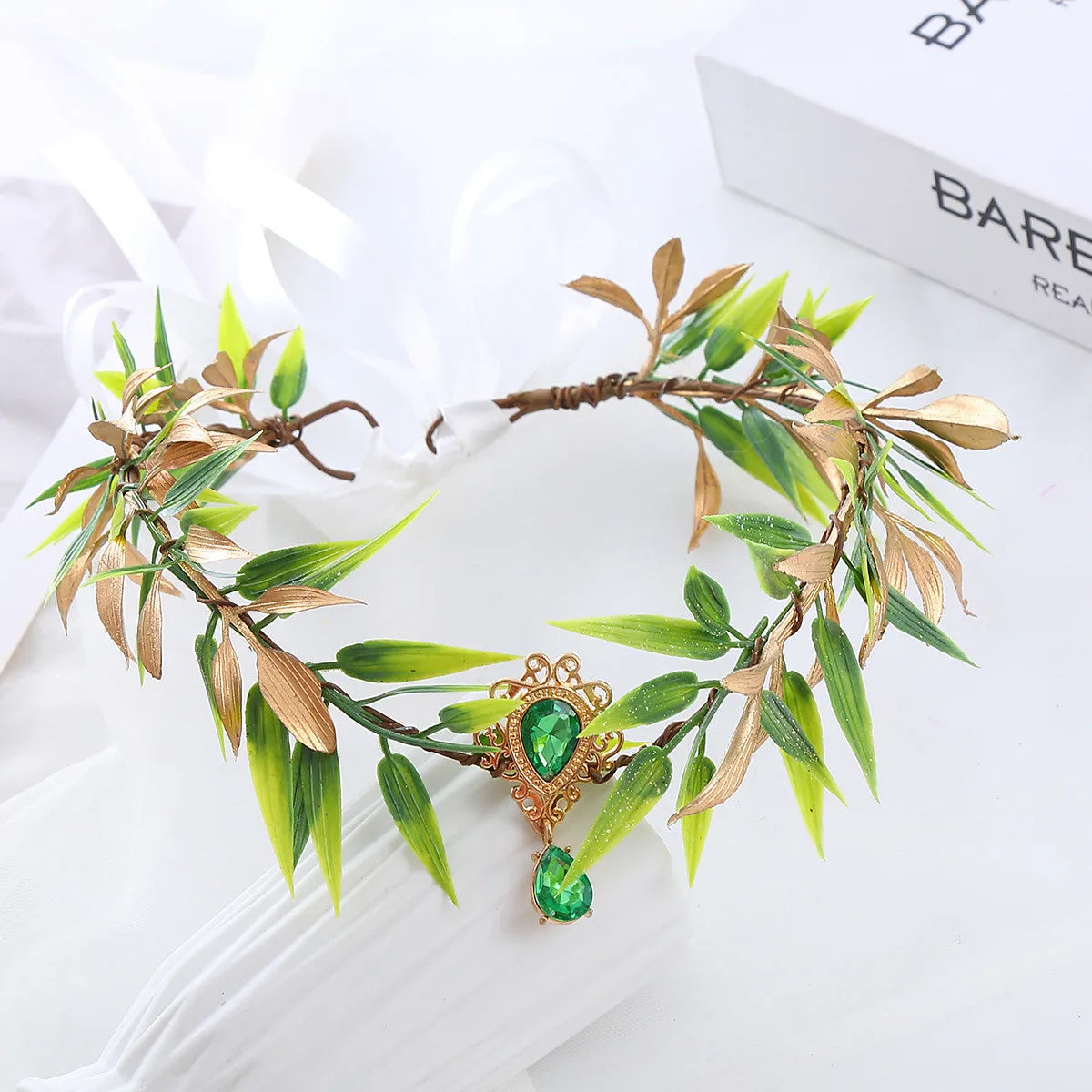 Diadema Tiara Hojas Cosplay Elfos Reyes Medieval