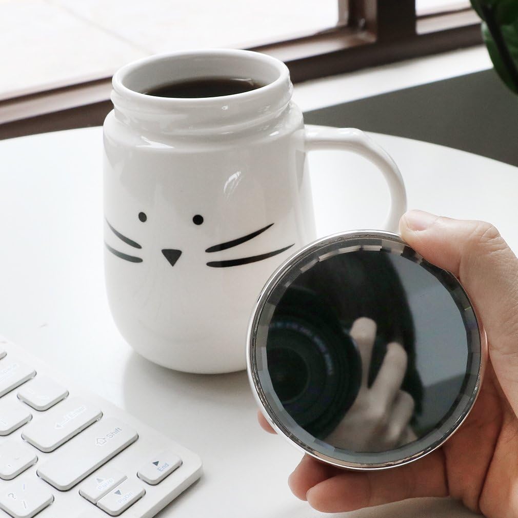 2 Mug Taza Cerami Gato Kool Kat Koo Gatitos Blanco Y Negro