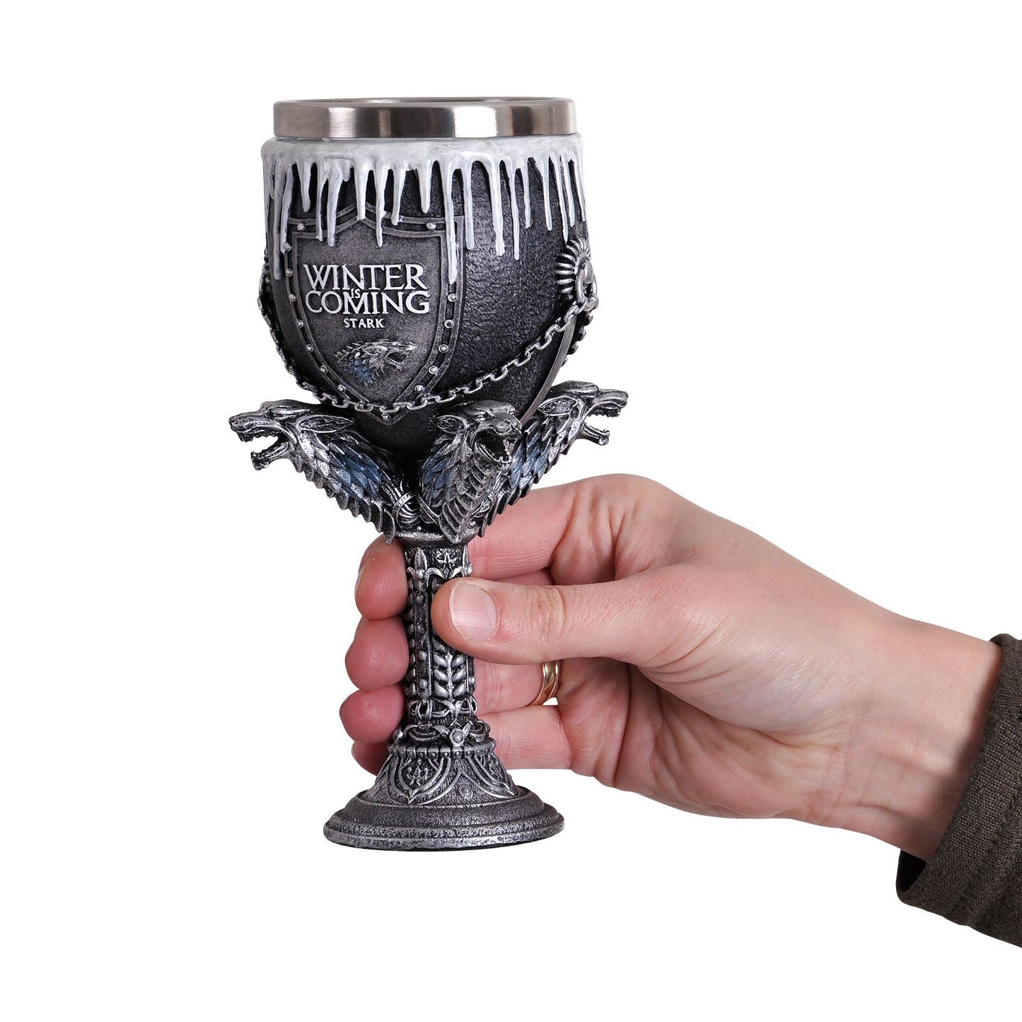 Copa Caliz Resina Lobo Negro Wolf , Game Of Thrones Stark