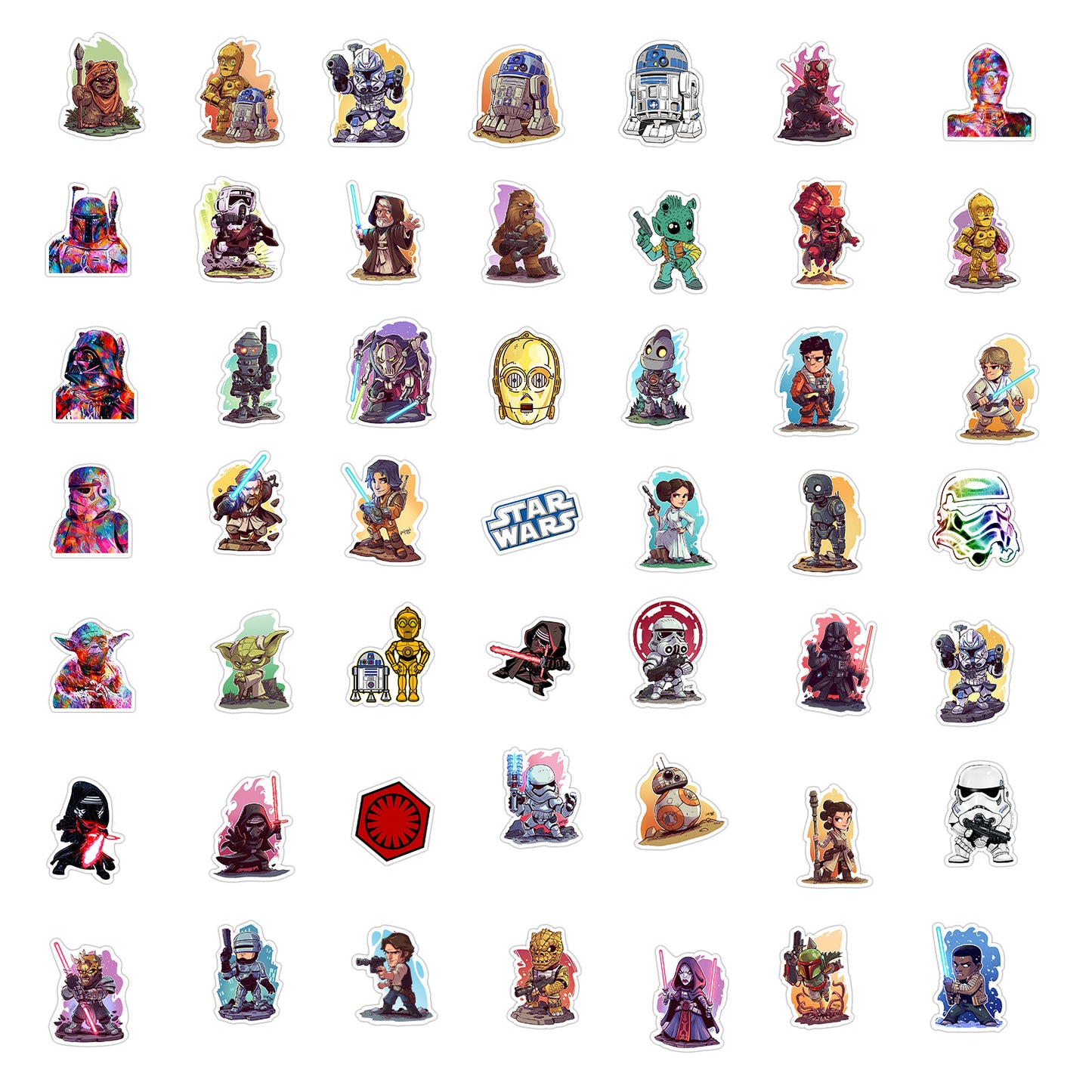 Pack Sticker Star Wars Stormtooper Darth Vader