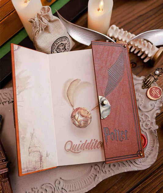 Libreta agenda planner Delux Harry Potter Broche Snitch