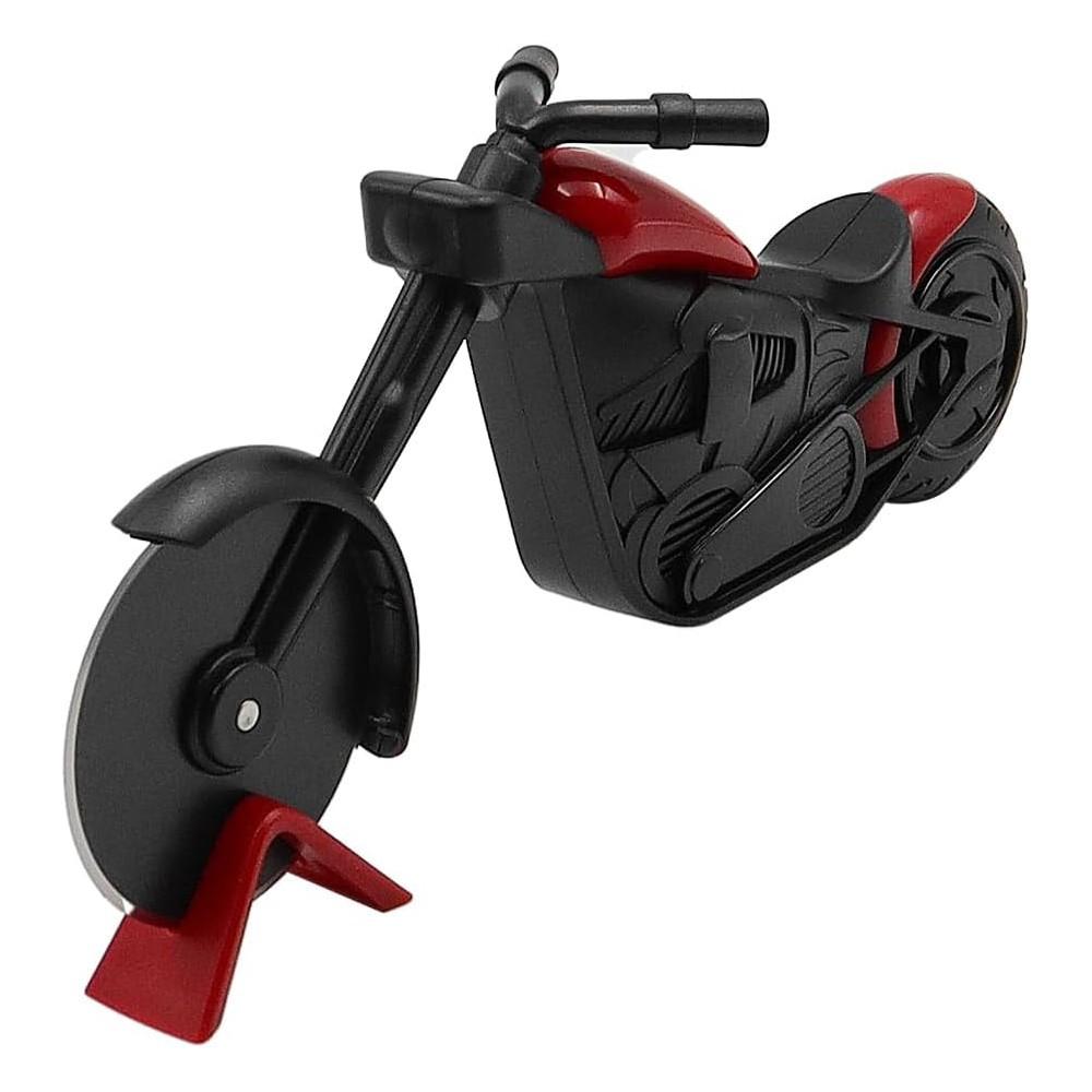 Cortador de pizza en forma de motocicleta