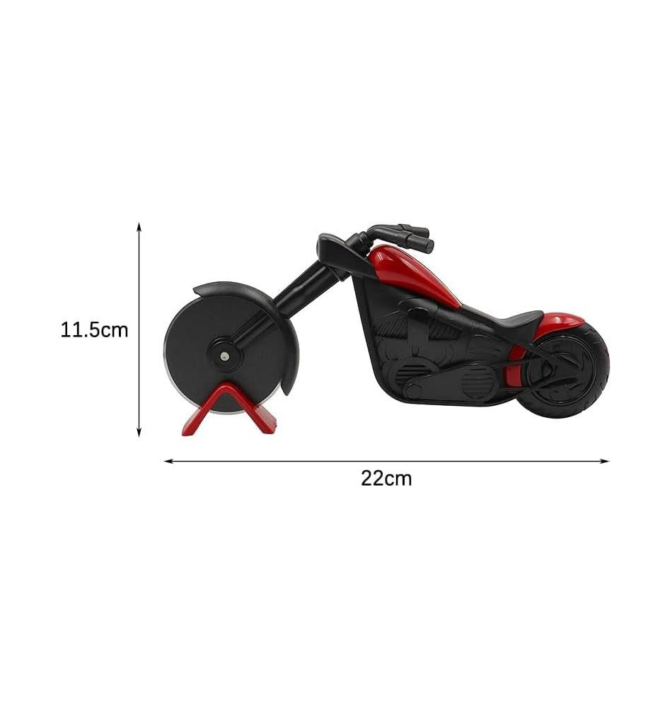 Cortador de pizza en forma de motocicleta