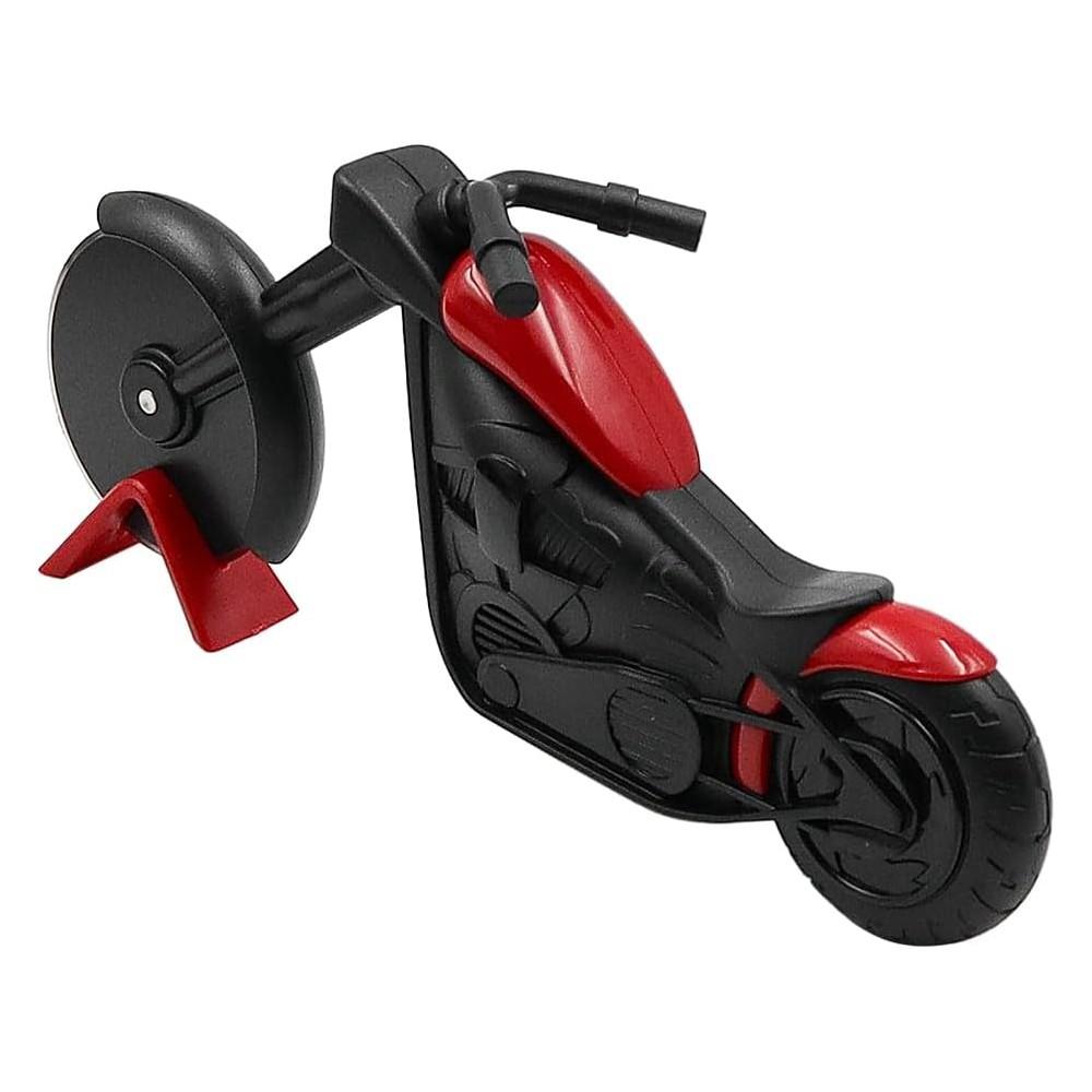 Cortador de pizza en forma de motocicleta