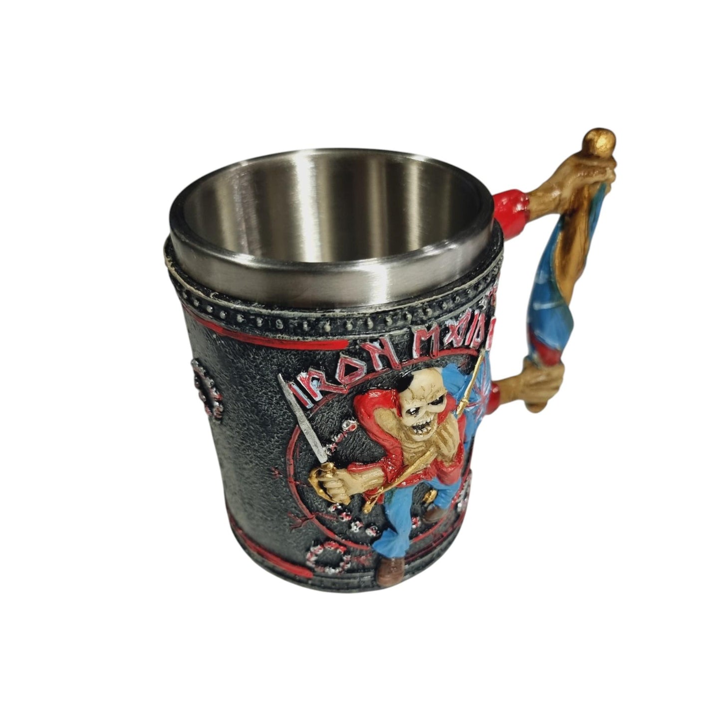 Tazón Taza 3d Resina Rock Iron Maiden, Eddie the Trooper