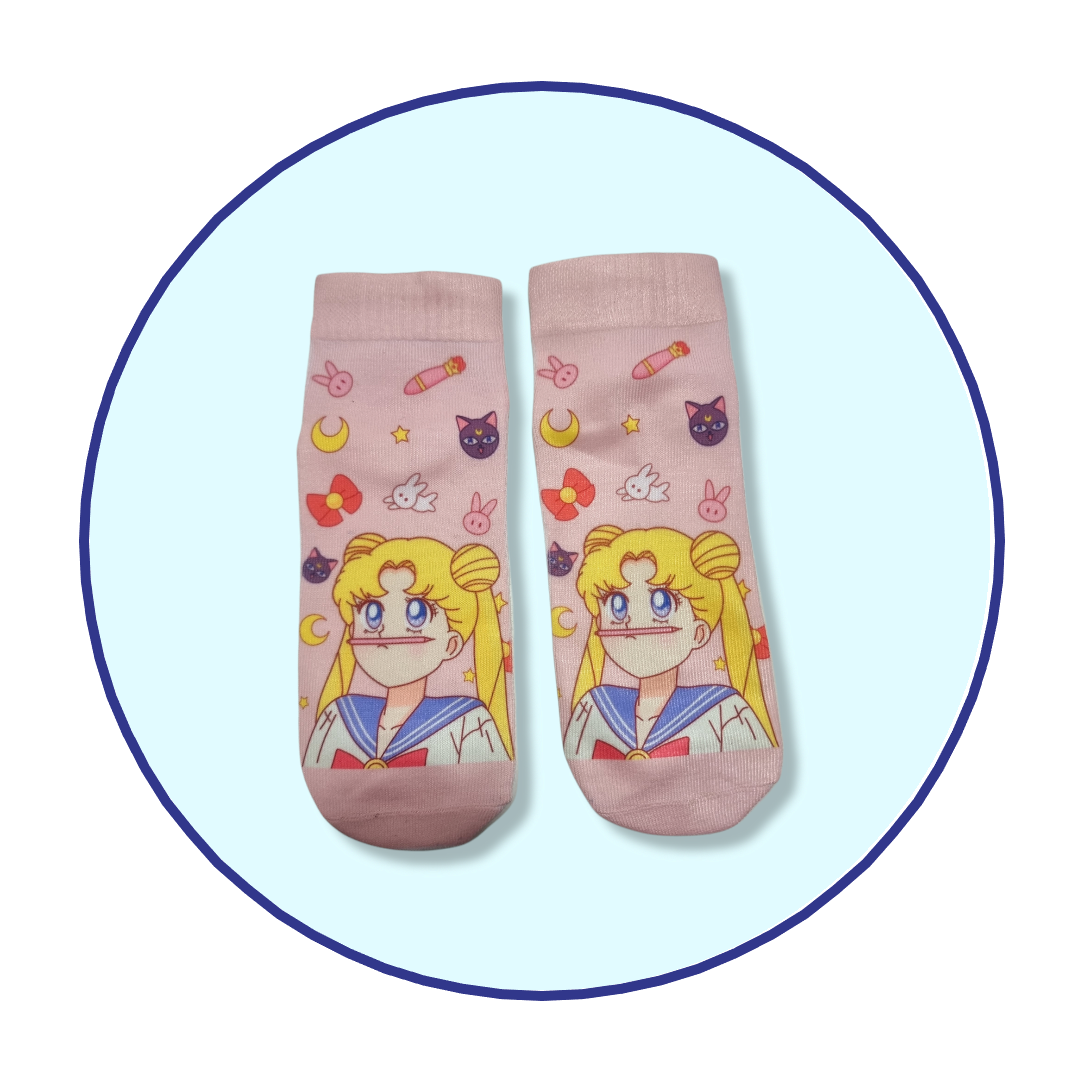 Calcetines Tobilleras 3d Sailor moon Kawaii